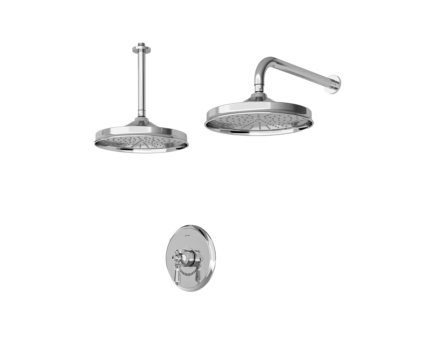 شیر حمام توکار شودر مدل زیگموند BRASS | تیپ 1